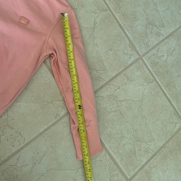 Acne Studios Size XS Fairview Face Paw Emoticon Pink Sweater - Picture 12 of 13